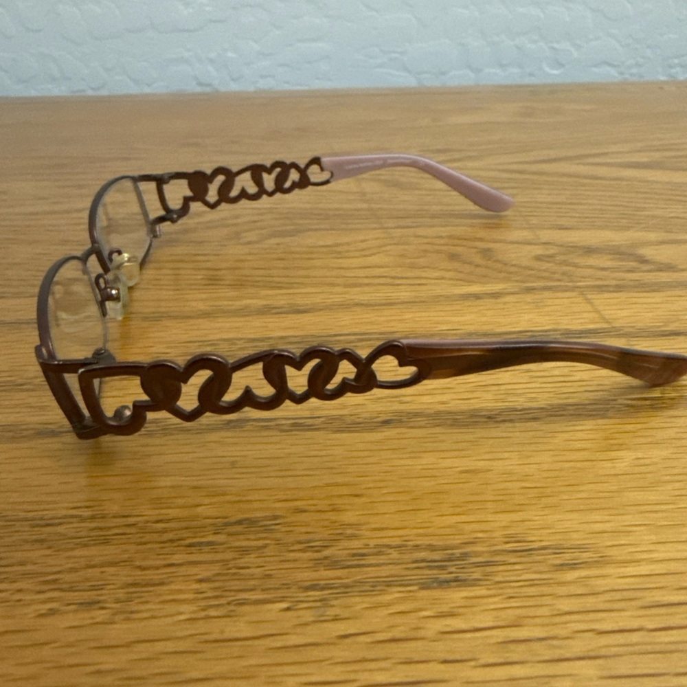LAURA ASHLEY Girls Sweetheart Glasses Pink Brown 47-15-120 Frames Only